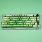 Újdonság mechanikus billentyűzet XDA profilos kulcssapka Matcha menta zöld Teclado Gaming PBT billentyűsapka 127 gombos festékkel kiegészített egyedi Mx kapcsoló