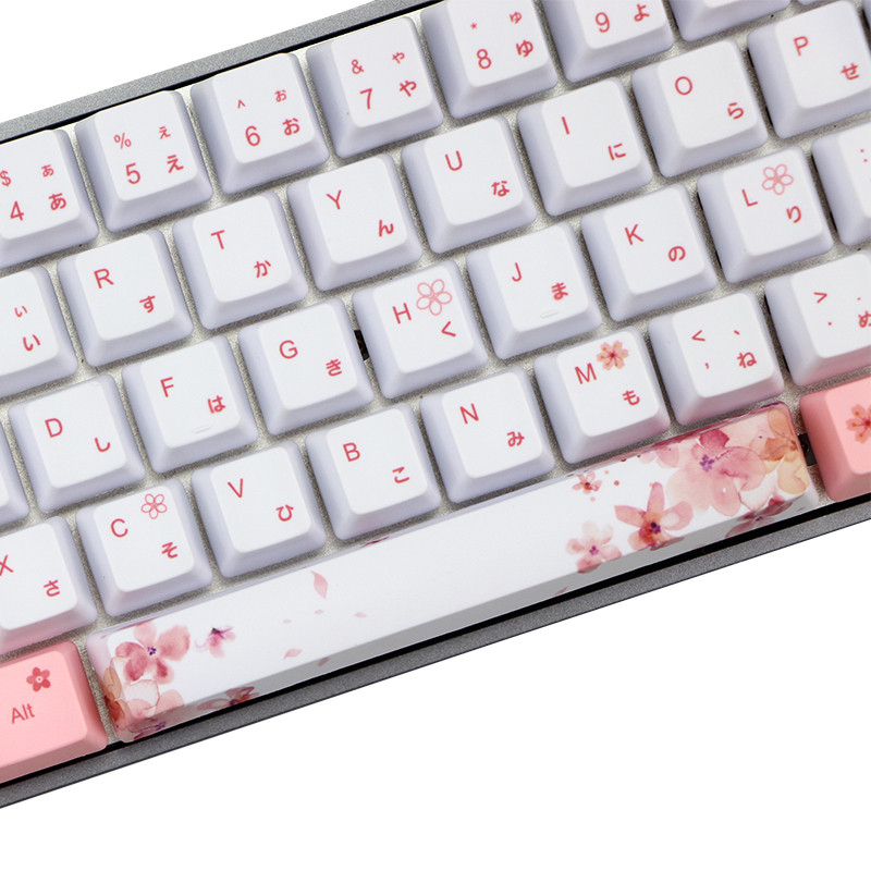 Dye Subbed Jaapani tegelaskuju PBT klahvistiku 73 võtmega oem Profiil Sakura klahvikate dz60 RK61/ALT61/Annie GK61 GK64 dz60 DIY klaviatuuri jaoks