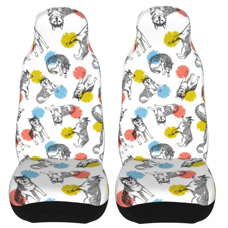 Armsad huskyd ja värvilised ringid loomade autoistme kate, neli aastaaega, sobivad igat tüüpi mudelitele koerte autoistme katted auto stiil