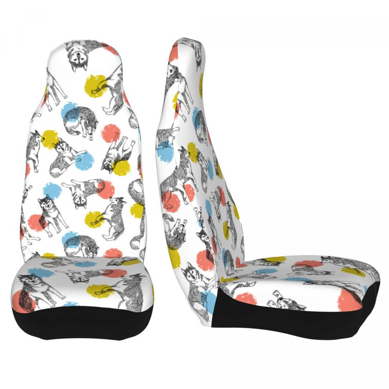 Armsad huskyd ja värvilised ringid loomade autoistme kate, neli aastaaega, sobivad igat tüüpi mudelitele koerte autoistme katted auto stiil