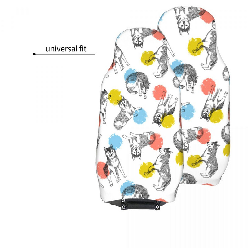 Armsad huskyd ja värvilised ringid loomade autoistme kate, neli aastaaega, sobivad igat tüüpi mudelitele koerte autoistme katted auto stiil