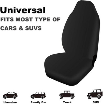 Прилепи Комплект от 2 калъфа за столчета за кола Прилеп Гот Аксесоари Цветен абстрактен модел Прилепи Символи Черни Универсални Авто Гот аксесоари