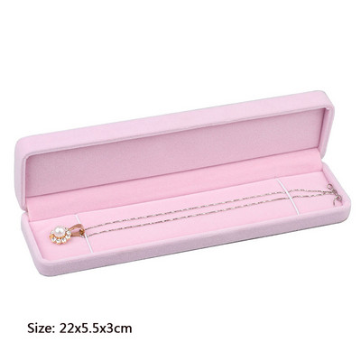 2022. aasta PU-nahast kaelakee pika ketiga karp käevõru ehete hoiuümbris ripats-kett kinkekarp pulma-aastapäeva kihlumiseks