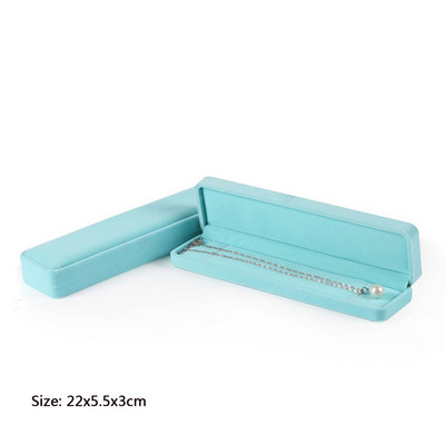 2022. aasta PU-nahast kaelakee pika ketiga karp käevõru ehete hoiuümbris ripats-kett kinkekarp pulma-aastapäeva kihlumiseks