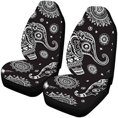 Abstract Universe Nebula Night Starry Sky Rainbow Colors esiistmekatete komplekt, 2 autoistmekatted esiistmed universaalsed