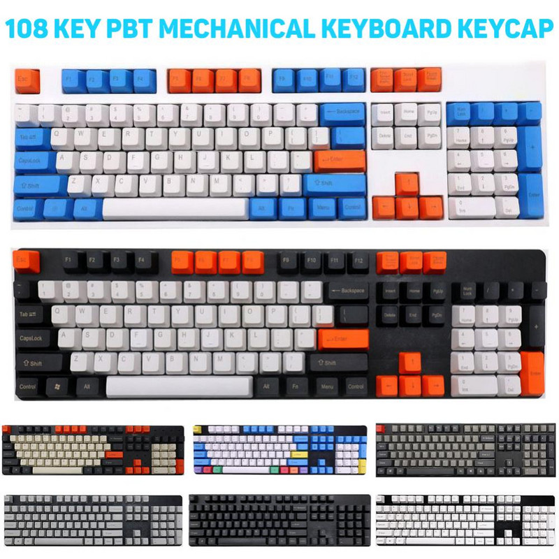 Tastatură Tastatură mecanică 108 bucăți/set PBT Tastatură pentru tastatură mecanică Cherry MX