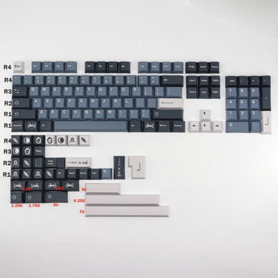 140 Keys GMK Apollo Keycaps Cherry Profile PBT Dye Sublimation Mechanical Keyboard Cap for MX Switch 61/64/87/980/104