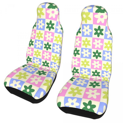 Lilleline malelaua print Universaalne autoistme katte katted, sisemised tarvikud, lilled, autoistme padi polüester kalapüük