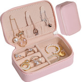 Mood Luksuslik ehete kott Reisimine Kaasaskantav tõmblukuga ehete hoiukarp Nahast kõrvarõngad Ehete hoiustamine Reisi ehtekarbid