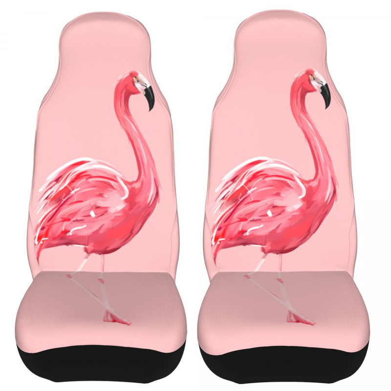 Pink Flamingo univerzális autóüléshuzat-védő belső kiegészítők SUV-hoz Valentin-napi autósülés-szálas autótartozékok