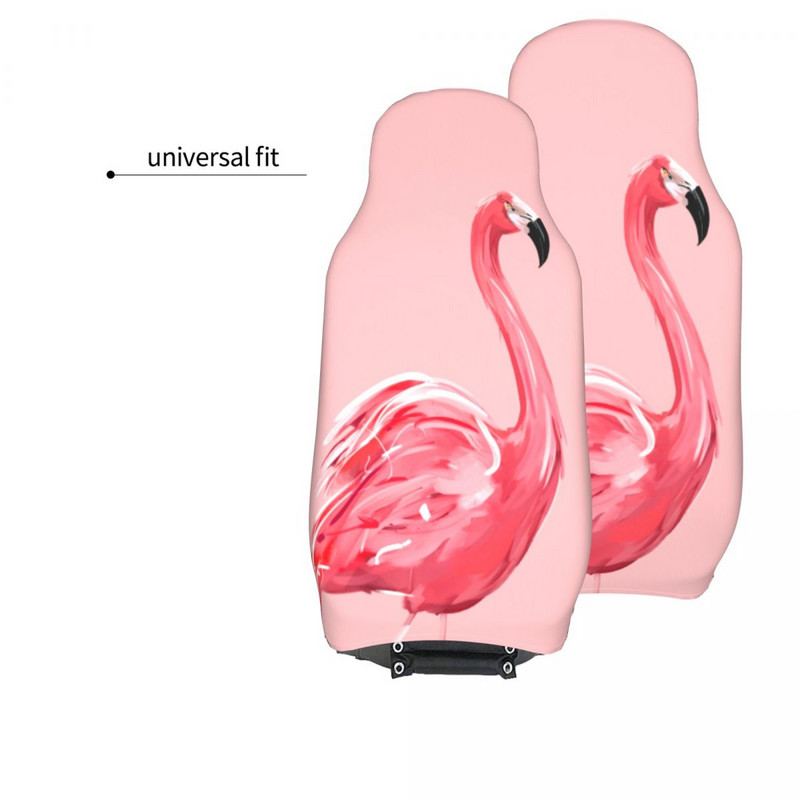 Pink Flamingo univerzális autóüléshuzat-védő belső kiegészítők SUV-hoz Valentin-napi autósülés-szálas autótartozékok