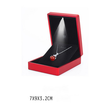 Κορυφαίας κατηγορίας LED κοσμήματα Κουτί δώρου Αρραβωνιαστικό Δαχτυλίδι γάμου Κιβώτιο προβολής με φωτεινά σκουλαρίκια LED κολιέ Βραχιόλι συσκευασία Θήκες