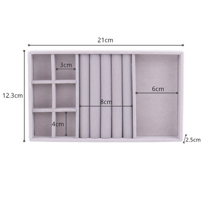 Ehete korraldaja Sametist ehete hoiualus Näidik Sõrmus Käevõru Kaelakee Hoiukast Vitriin Sahtli Abialused