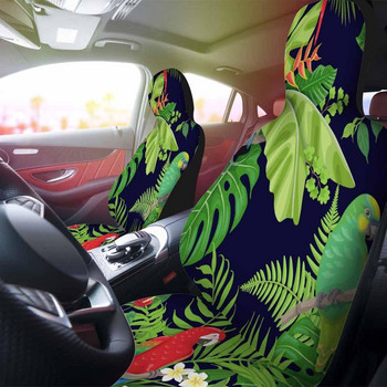 Калъфи за седалки на превозни средства Тропически палмови листа и папагали тукани Екзотични цветя и птици Протектор за седалка Възглавница за автомобилен камион