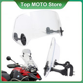 Extensie universală de parbriz pentru motocicletă, spoiler reglabil, deflector de parbriz cu clemă pentru BMW KAWASAKI YAMAHA HONDA SUZUKI
