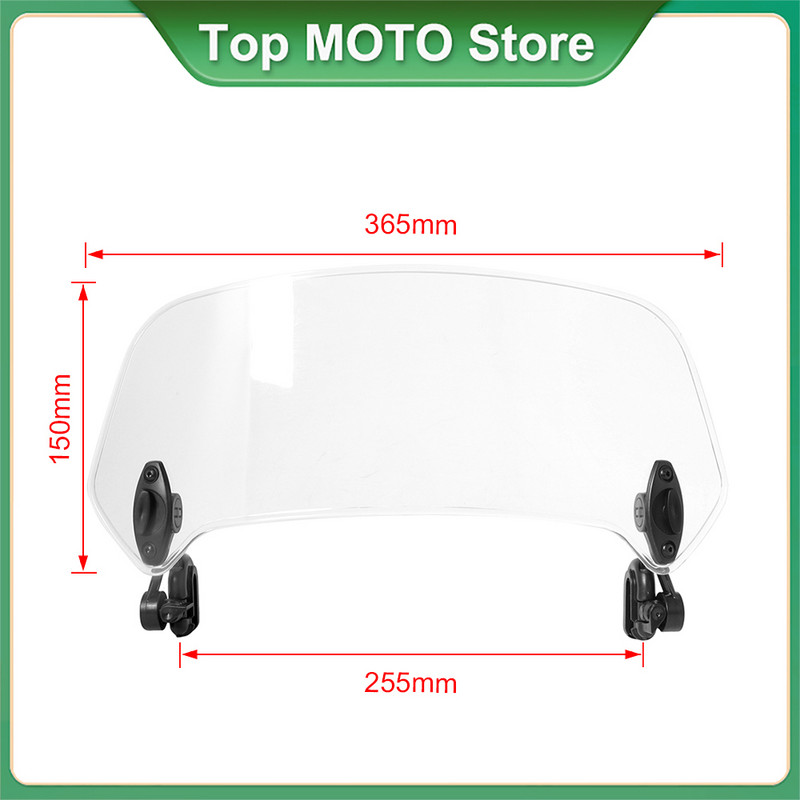 Universalus motociklo priekinio stiklo prailginimo reguliuojamas spoileris užspaudžiamas priekinio stiklo deflektorius BMW KAWASAKI YAMAHA HONDA SUZUKI