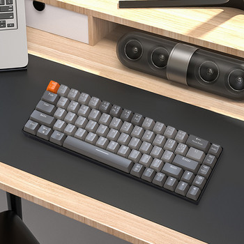 K68 Механична клавиатура, съвместима с Bluetooth, двурежимна геймърска клавиатура Keycap 2.4G безжична персонализирана клавиатура за компютърен лаптоп