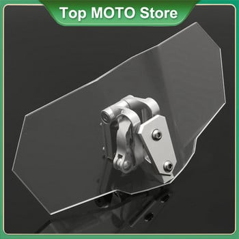 За Kawasaki BMW Ducati Honda Benelli Triumph Yamaha Heighten Motorcycle Universal Clear Windscreen Wind Deflector Предно стъкло