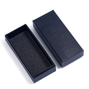 Μαύρο ορθογώνιο κάλυμμα μπρελόκ κουτί συσκευασίας κοσμήματα κουτί δώρου χονδρική