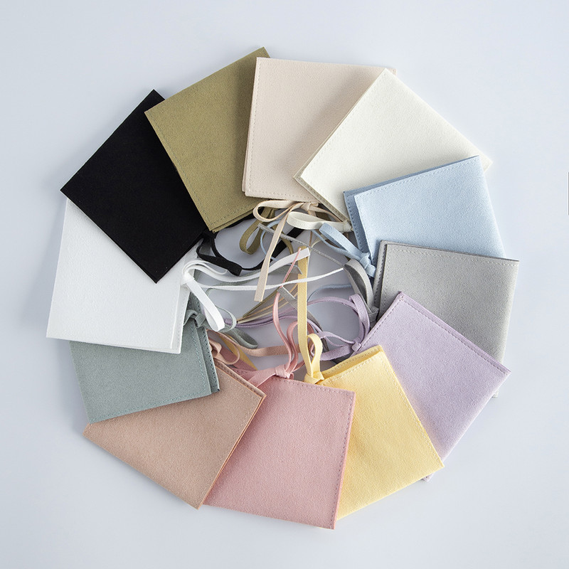 10 bucăți de catifea pungi de ambalare pentru bijuterii, pungi șic pentru favoruri de nuntă, cremă, pungi cosmetice din microfibră, pachet de produse, pungă pentru cadou de nuntă