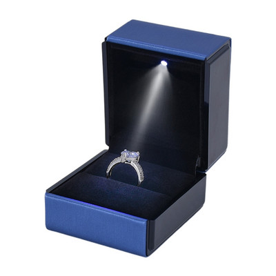 LED-valgustusega kõrvarõngasõrmuse kinkekarbik, kihlasõrmuse ehete hoidik