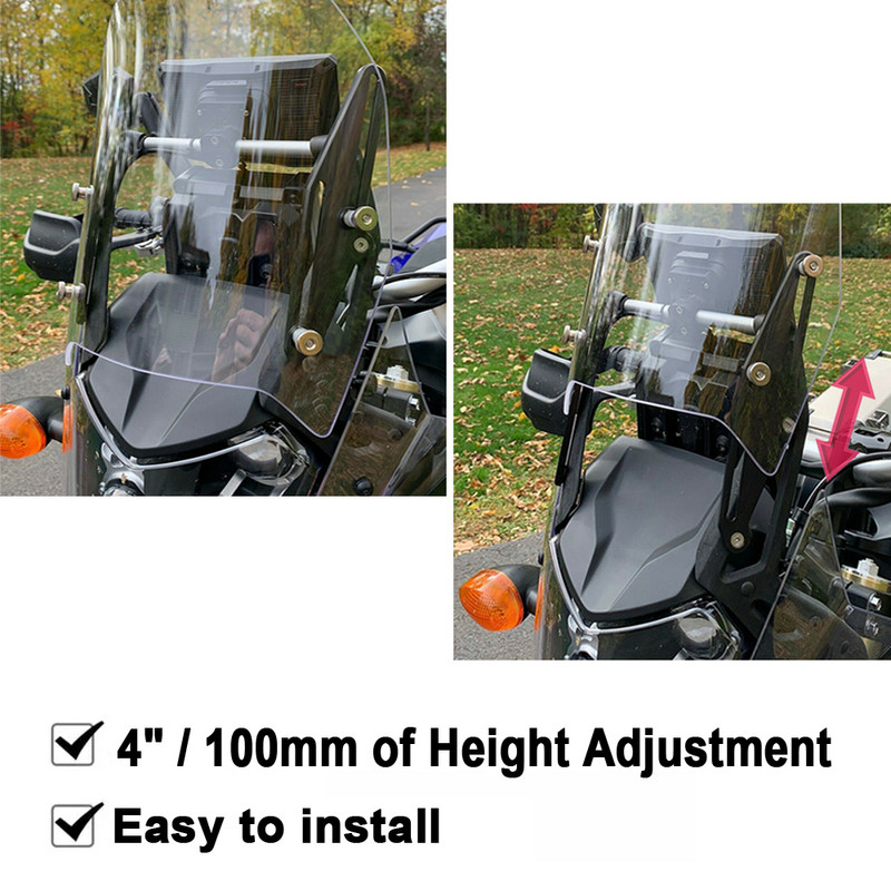 Uued esiklaasiregulaatorid mootorratta tugihoidiku komplektid esiklaasi kronstein Yamaha Tenere 700 XTZ 700 XT700Z 2019 2020 2021 jaoks