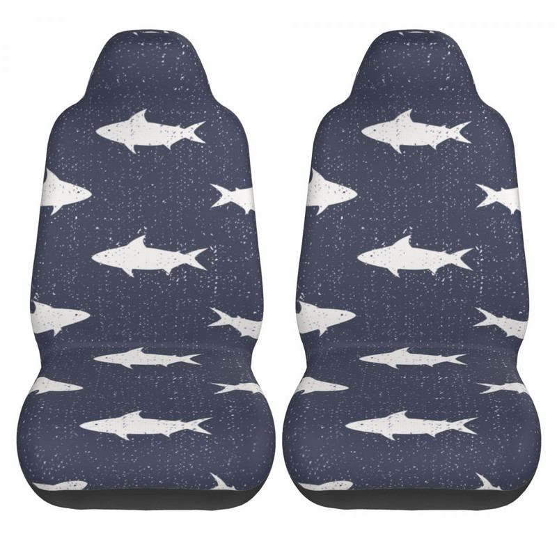 „Cute Sea Life Sharks“ universalus automobilio sėdynės užvalkalas „Four Seasons AUTOYOUTH“ automobilio sėdynės apsauga, pluošto žvejyba
