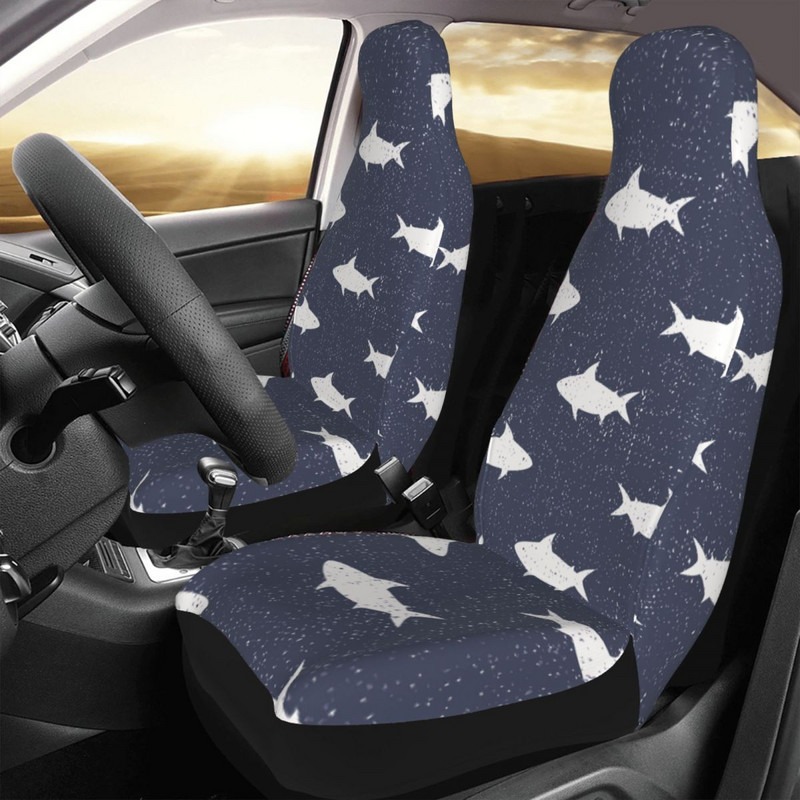 „Cute Sea Life Sharks“ universalus automobilio sėdynės užvalkalas „Four Seasons AUTOYOUTH“ automobilio sėdynės apsauga, pluošto žvejyba