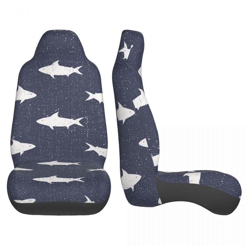 „Cute Sea Life Sharks“ universalus automobilio sėdynės užvalkalas „Four Seasons AUTOYOUTH“ automobilio sėdynės apsauga, pluošto žvejyba
