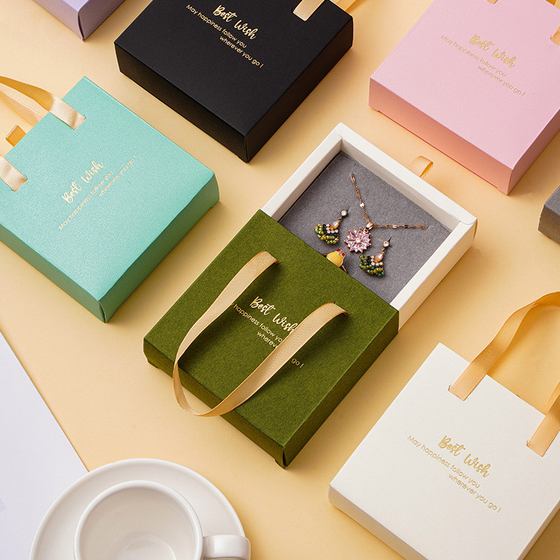 Moeehted Käsn Pakendikarp Kaelakee Kõrvarõngad Hoiuhoidja Käepide Vooderdatud Paksendatud Sahtlikohver Ripats Korraldaja Kingitus