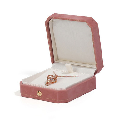 Tippkvaliteediga sametest kaheksanurksed ehteid kinkekarp naistele Vintage soliidne kaelakee kõrvarõngad sõrmused ümbrised ehtevitriin