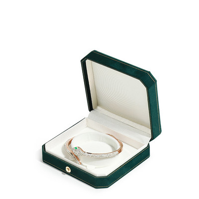 Tippkvaliteediga sametest kaheksanurksed ehteid kinkekarp naistele Vintage soliidne kaelakee kõrvarõngad sõrmused ümbrised ehtevitriin