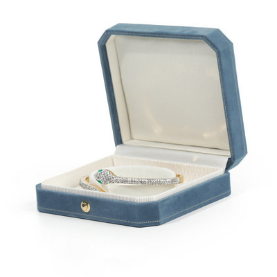 Tippkvaliteediga sametest kaheksanurksed ehteid kinkekarp naistele Vintage soliidne kaelakee kõrvarõngad sõrmused ümbrised ehtevitriin