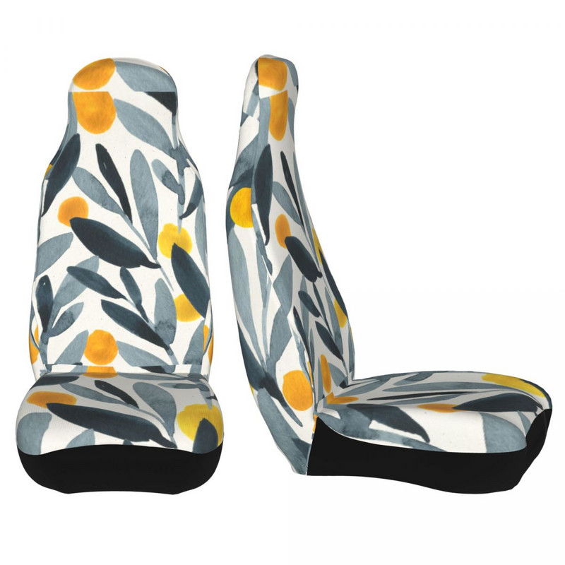 Indigo sinepi lilleline lilleline akvarell universaalne autoistme kate Veekindel reisi istmekate polüester auto stiil