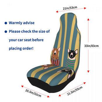 Бултериер Универсален калъф за столче за кола Four Seasons Жени Кучета Калъфи за седалки за животни Плат Протектор за седалки