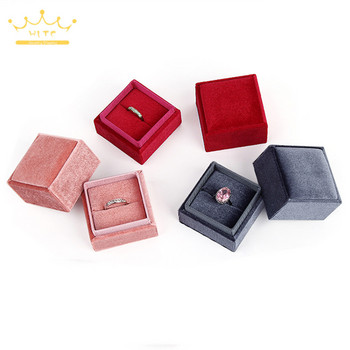 Κοτλέ Κουτί κοσμημάτων Υψηλής ποιότητας Δημιουργική πρόταση Δαχτυλίδι Κουτί δώρου Κολιέ Δαχτυλίδια Κρεμαστό κουτί συσκευασίας Βελούδινο δοχείο