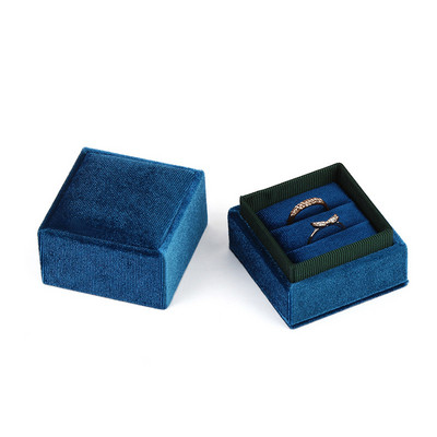 Corduroy ékszerdoboz kiváló minőségű kreatív ajánlat gyűrű ajándékdoboz nyakláncok gyűrűk medál csomagoló doboz bársony konténer