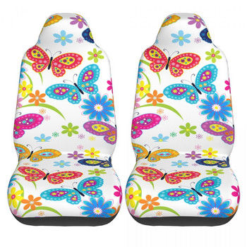 Модел на пеперуда Универсален калъф за столче за кола Протектор Интериорни аксесоари за SUV Цветни пеперуди Възглавница за седалка/Калъф Риба