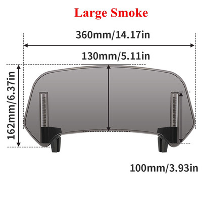 Honda NC750X NC750S NC700X X-ADV 750 Integra750 CTX700 NSS750 jaoks mõeldud mootorratta esiklaasi pikendusega reguleeritav spoileri deflektor