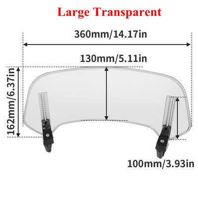 Honda NC750X NC750S NC700X X-ADV 750 Integra750 CTX700 NSS750 jaoks mõeldud mootorratta esiklaasi pikendusega reguleeritav spoileri deflektor