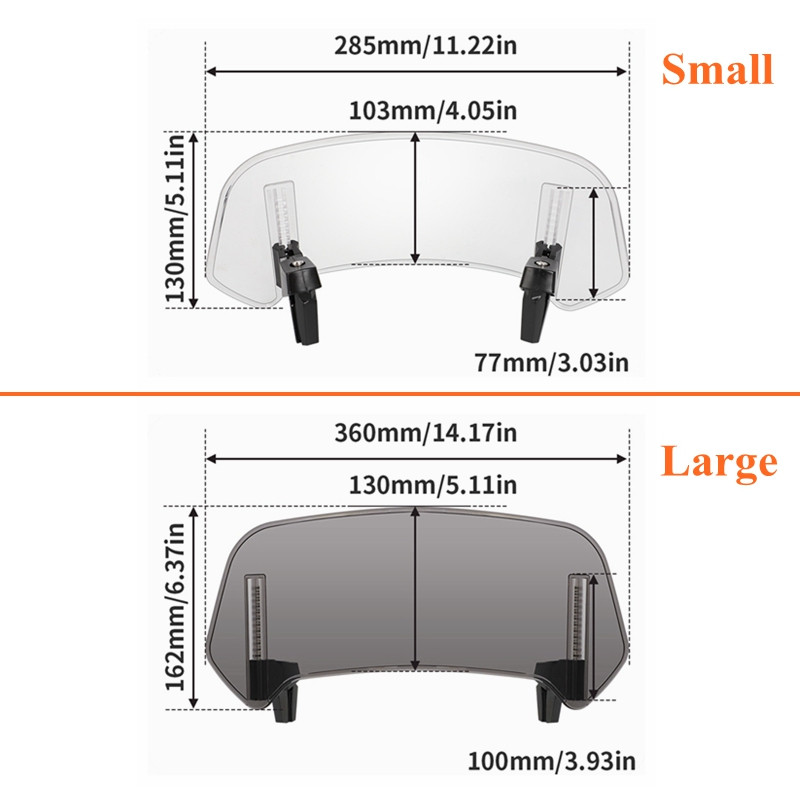 Honda NC750X NC750S NC700X X-ADV 750 Integra750 CTX700 NSS750 jaoks mõeldud mootorratta esiklaasi pikendusega reguleeritav spoileri deflektor