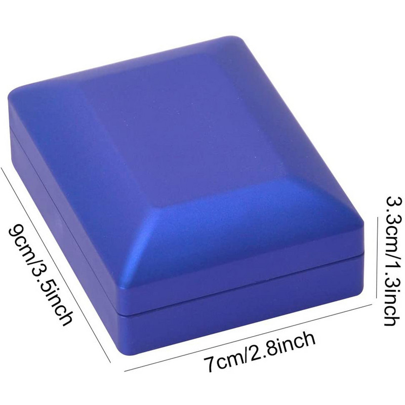 Cutie cu pandantiv cu lumină LED, vitrine pentru colier, bijuterii din pânză de catifea, cutie cadou pentru nuntă, propunere de logodnă, aniversare de naștere