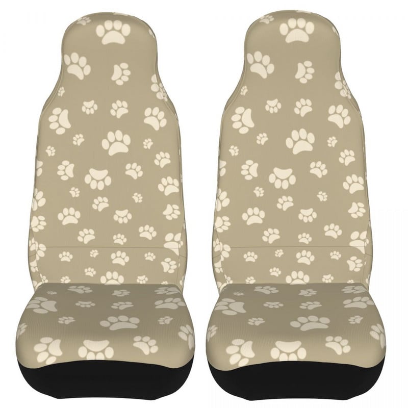 Spalvingi kačių šunų letenų gyvūnų pėdų atspaudai Universalūs automobilio sėdynės užvalkalo apsauginiai vidaus priedai SUV sėdynių užvalkalai Fiber Fishing