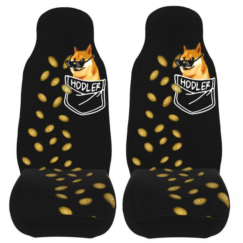 Dogecoin Hodler În buzunarul tău Husă universală pentru scaun auto impermeabilă AUTOYOUTH Doge Huse pentru scaune poliester vânătoare