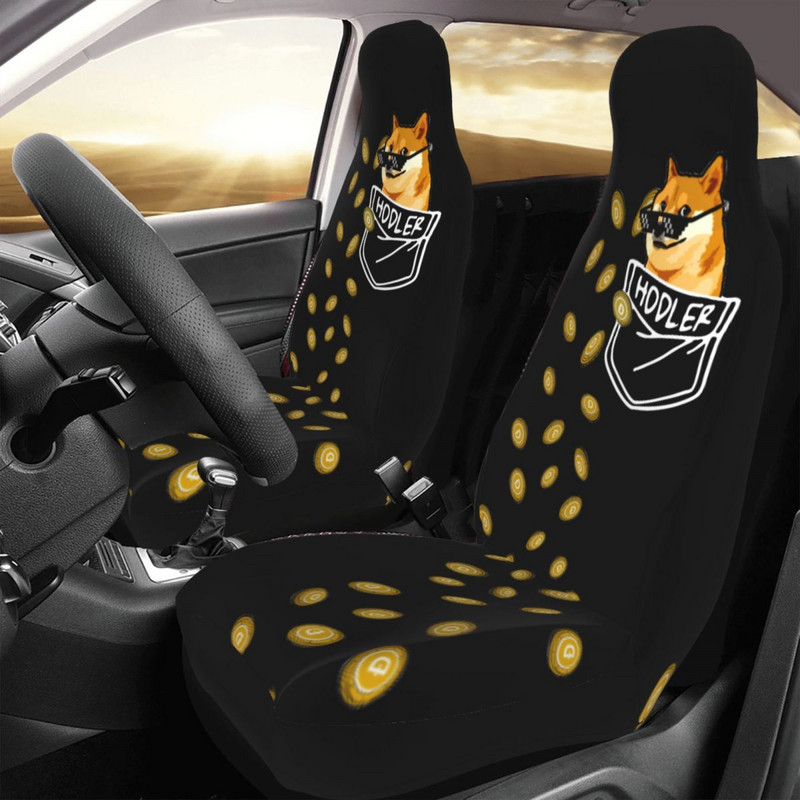 Dogecoin Hodler În buzunarul tău Husă universală pentru scaun auto impermeabilă AUTOYOUTH Doge Huse pentru scaune poliester vânătoare