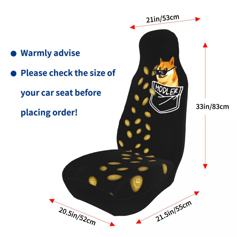 Dogecoin Hodler În buzunarul tău Husă universală pentru scaun auto impermeabilă AUTOYOUTH Doge Huse pentru scaune poliester vânătoare