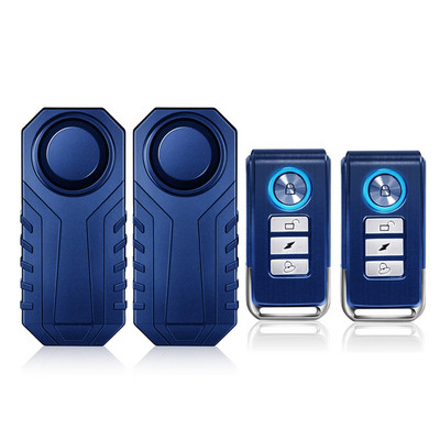 WSDCAM Kerékpárriasztó távirányító 113dB Vezeték nélküli Elveszett Figyelmeztető Figyelmeztető Riasztó érzékelő Vízálló Motorkerékpár riasztó Biztonság