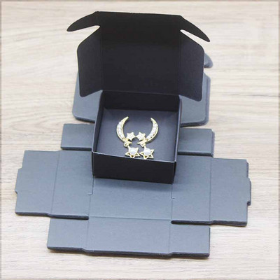 ZerongE ékszer DIY 10doboz+10belső kártya nyaklánc fülbevaló csomag doboz papír ékszer medál kijelző csomag doboz