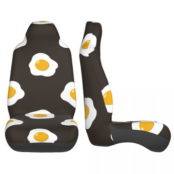Μοτίβο Fried Eggs Κάλυμμα καθισμάτων αυτοκινήτου Universal για ταξίδια εκτός δρόμου Καλύμματα καθισμάτων κινουμένων σχεδίων από πολυεστέρα Ψάρεμα