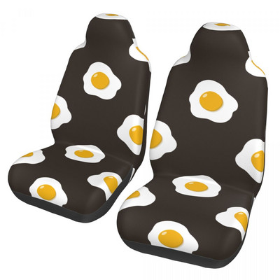 Fried Eggs Pattern Univerzalna navlaka za autosjedalicu Putne navlake za off-road crtane sjedalice od poliestera Ribolov